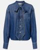 Self-Portrait Self-Portrait Bow-detail denim shirt - 1