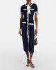 Self-Portrait Self-Portrait Bow-detail pointelle cotton-blend midi dress - 2