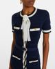 Self-Portrait Self-Portrait Bow-detail pointelle cotton-blend midi dress - 3