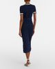 Self-Portrait Self-Portrait Bow-detail pointelle cotton-blend midi dress - 5