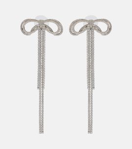 Self-Portrait Self-Portrait Bow crystal-embellished earrings