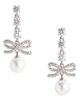 Self-portrait Self-Portrait Bow Crystal Charm Earrings - 1