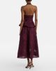 Self-Portrait Self-Portrait Broderie anglaise cotton and linen midi dress - 5
