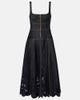 Self-Portrait Self-Portrait Broderie anglaise denim midi dress - 1