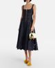 Self-Portrait Self-Portrait Broderie anglaise denim midi dress - 2