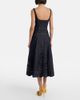 Self-Portrait Self-Portrait Broderie anglaise denim midi dress - 6