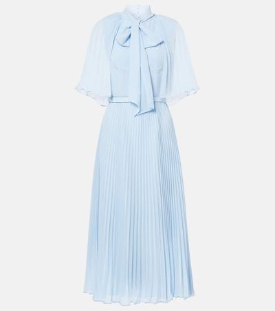 Self-Portrait Self-Portrait Caped chiffon midi dress