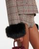 Self-Portrait Self-Portrait Checked faux fur-trimmed jacket - 5