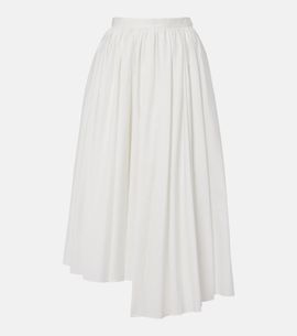 Self-Portrait Self-Portrait Cotton poplin midi skirt