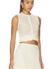 self-portrait self-portrait Cream Crochet Flower Knit Top - 2