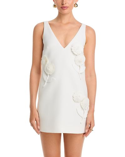 Self-portrait Self-Portrait Crepe Embellished Flower Mini Dress