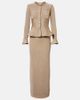 Self-Portrait Self-Portrait Crystal-embellished peplum lamÃ© maxi dress - 1