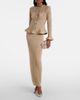 Self-Portrait Self-Portrait Crystal-embellished peplum lamÃ© maxi dress - 2