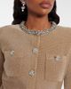 Self-Portrait Self-Portrait Crystal-embellished peplum lamÃ© maxi dress - 4