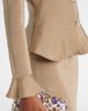 Self-Portrait Self-Portrait Crystal-embellished peplum lamÃ© maxi dress - 5