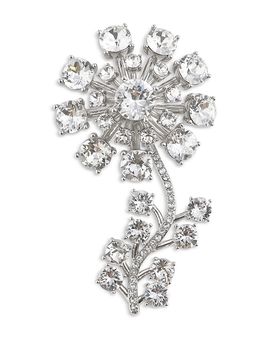 Self-portrait Self-Portrait Crystal Flower Pin