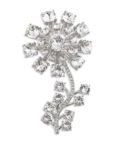 Self-portrait Self-Portrait Crystal Flower Pin