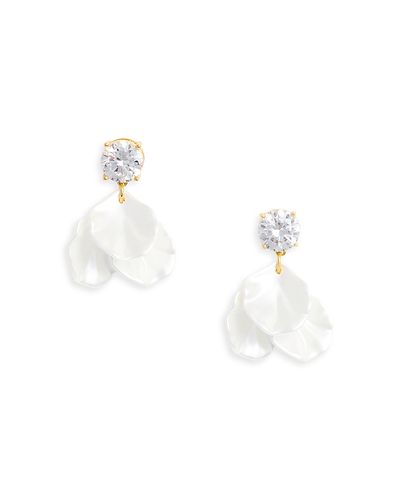 Self-portrait Self-Portrait Crystal Petal Earrings