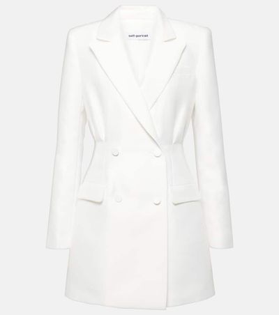 Self-Portrait Self-Portrait Double-breasted taffeta blazer dress