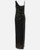 Self-Portrait Self-Portrait Draped rhinestone-embellished maxi dress - 1