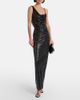 Self-Portrait Self-Portrait Draped rhinestone-embellished maxi dress - 2