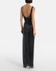 Self-Portrait Self-Portrait Draped rhinestone-embellished maxi dress - 5