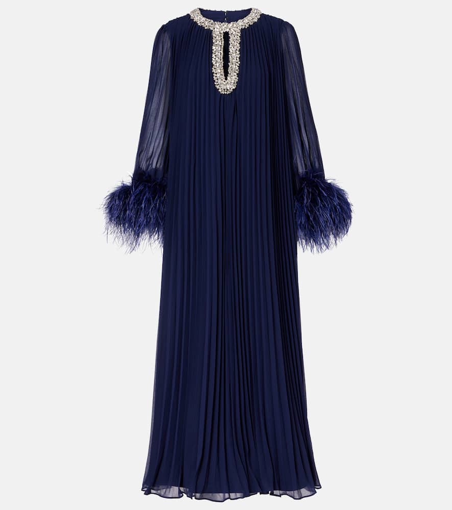 white christmas dresses RENT Self Portrait Chiffon Tiered Midi Dress (RRP £380) main image 0