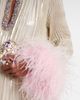 Self-Portrait Self-Portrait Embellished feather-trimmed silk-blend maxi dress - 5