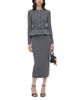 Self-portrait Self-Portrait Embellished Neck Belted Midi Dress - 1