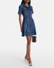 Self-Portrait Self-Portrait Embellished pleated denim minidress - 2