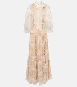 Self-Portrait Self-Portrait Embroidered caped gown