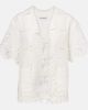 Self-Portrait Self-Portrait Embroidered cutout linen and cotton top - 1