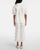 Self-Portrait Self-Portrait Embroidered cutout linen and cotton top - 3