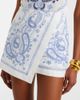 Self-Portrait Self-Portrait Embroidered linen and cotton skort - 3