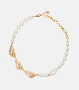 Self-Portrait Self-Portrait Faux pearl-embellished necklace