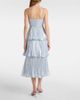 Self-Portrait Self-Portrait Feather-trimmed silk-blend chiffon gown - 3