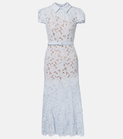 Self-Portrait Self-Portrait Floral guipure lace midi dress