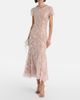 Self-Portrait Self-Portrait Floral sequined mesh midi dress - 2