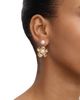 Self-portrait Self-Portrait Flower Imitation Pearl Jacket Earrings - 2