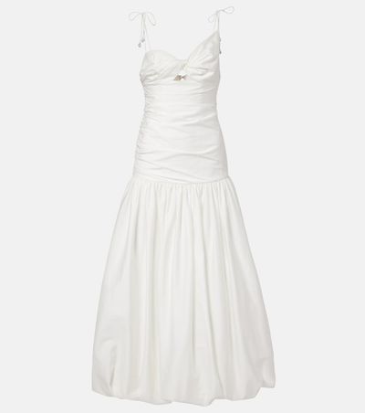 Self-Portrait Self-Portrait Gathered cotton-blend maxi dress