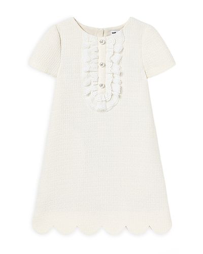 Self-portrait Self-Portrait Girls' Boucle Lace Bib Dress