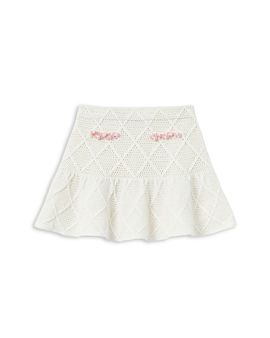 Self-portrait Self-Portrait Girls' Diamond Knit Skirt