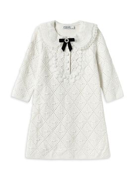 Self-Portrait Self-Portrait Girl's Little Girl's & Girl's Pointelle Knit Dress