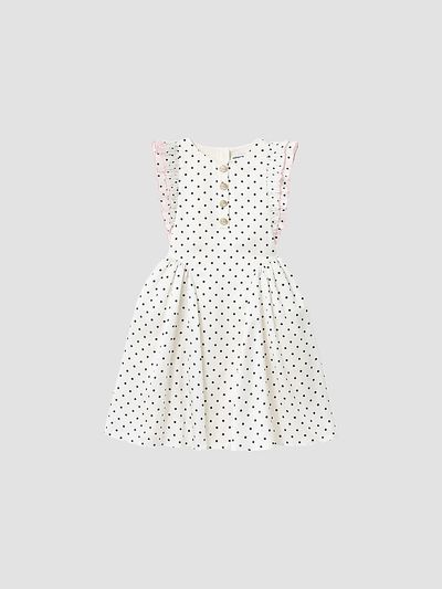 Self-Portrait Self-Portrait Girl's Little Girl's & Girl's Polka Dot Drop-Waist Dress