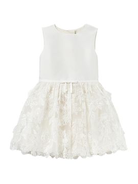 Self-Portrait Self-Portrait Girl's Little Girl's & Girl's Satin Tulle Flower Dress