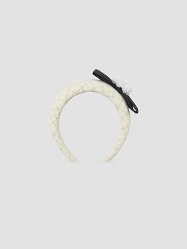 Self-Portrait Self-Portrait Girl's Little Girl's Bouclé Flower Bow Headband