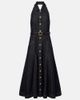 Self-Portrait Self-Portrait Halterneck denim midi dress - 1