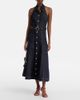 Self-Portrait Self-Portrait Halterneck denim midi dress - 2