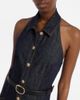 Self-Portrait Self-Portrait Halterneck denim midi dress - 3