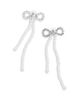 Self-portrait Self-Portrait Imitation Pearl Bow Dangle Earrings - 2